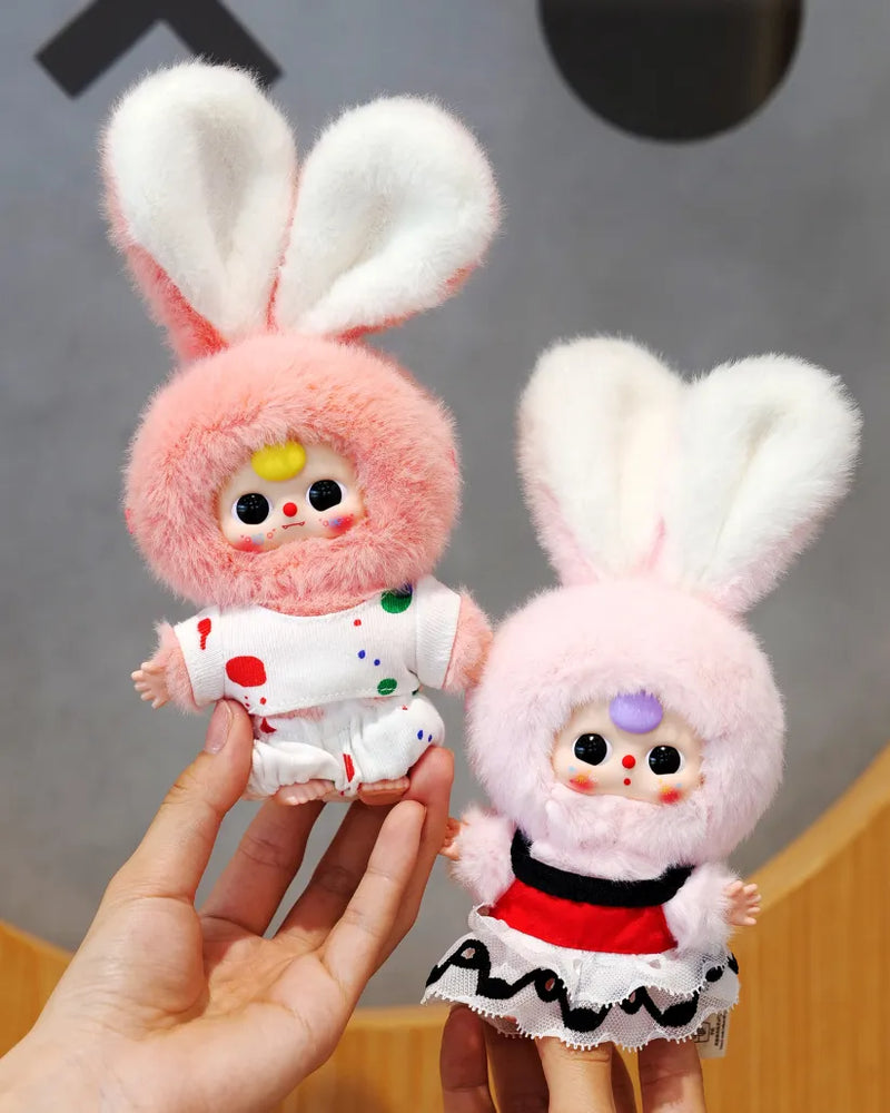 Baby Three Rabbit Macaron Mini Bunny Series Plush Blind Box — Labubu Loot