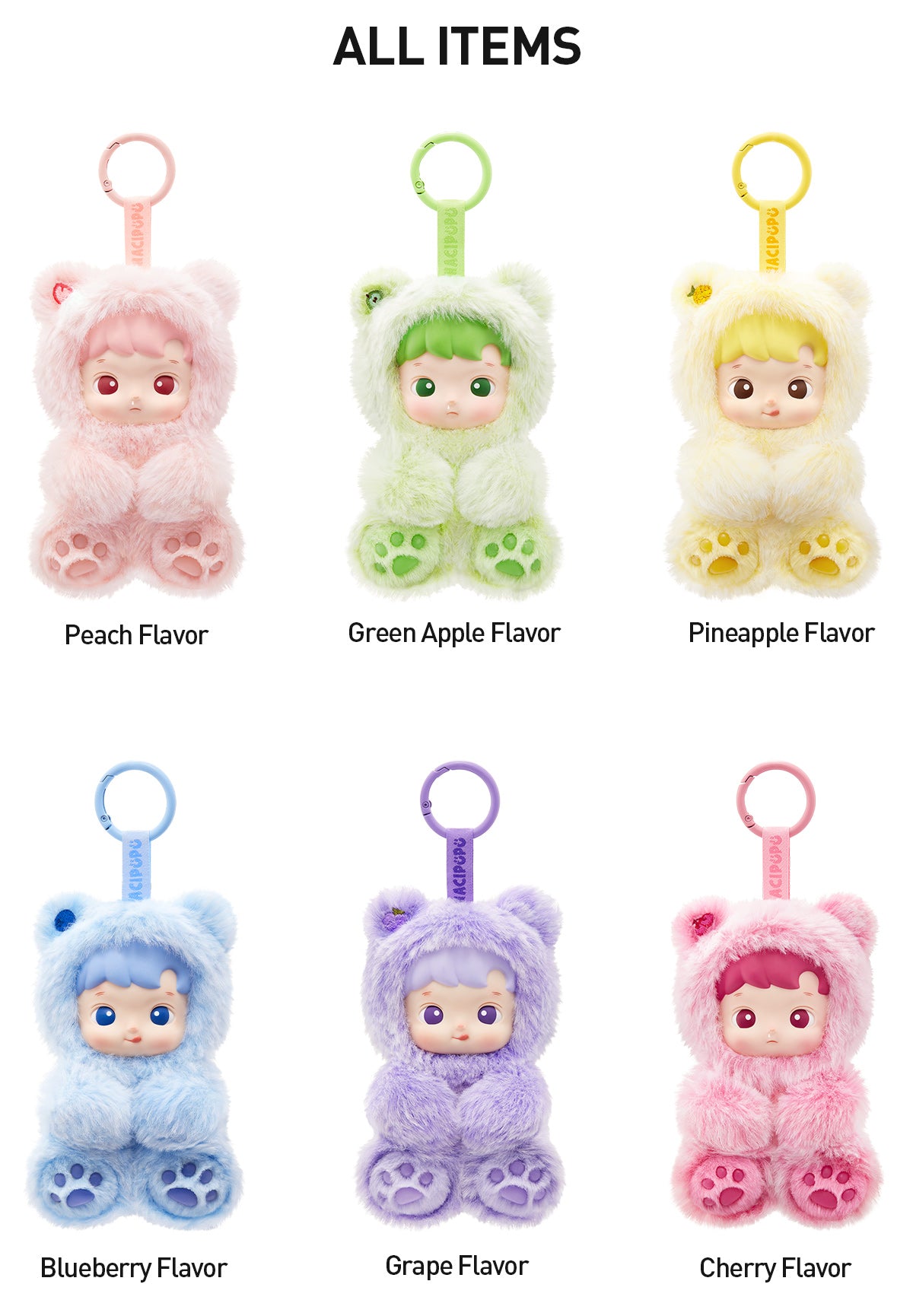 Hacipupu Gummy Bear Series - Vinyl Plush Pendant — Labubu Loot