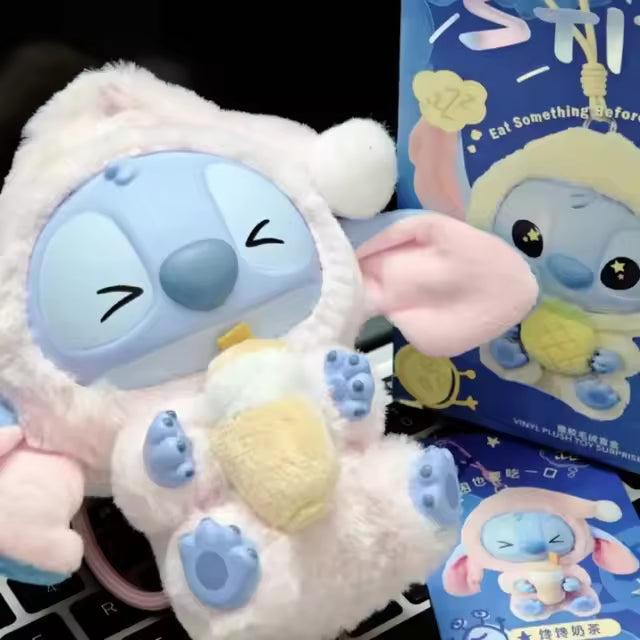 MINISO Disney Stitch Eat Something Before Sleep Plush Blind Box